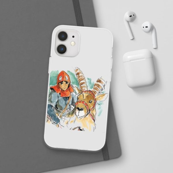 Princess Mononoke Characters - Princess Mononoke – Ashitaka Water Color iPhone Cases-Accessories, Phone Case, princess mononoke, Princess Mononoke Characters