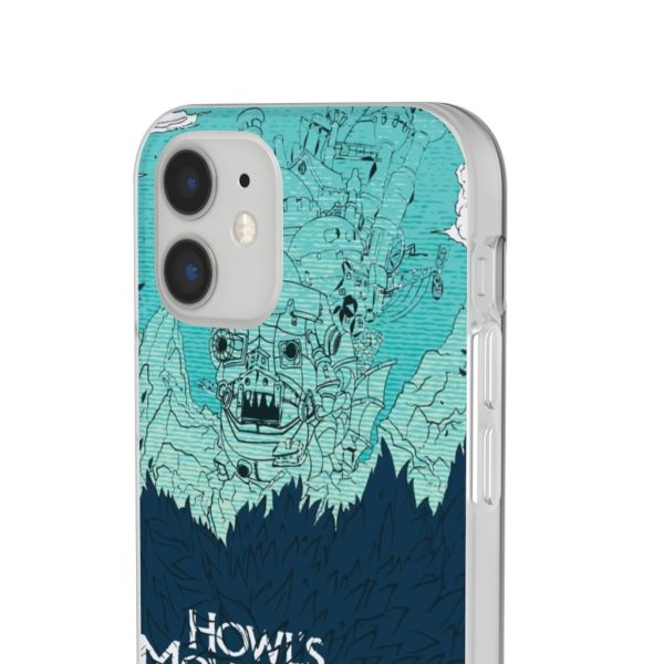 Witch Howl's Moving Castle - Howl’s Moving Castle Blue Tone Art iPhone Cases-Accessories, Howl's Moving Castle, Phone Case, Witch Howl's Moving Castle