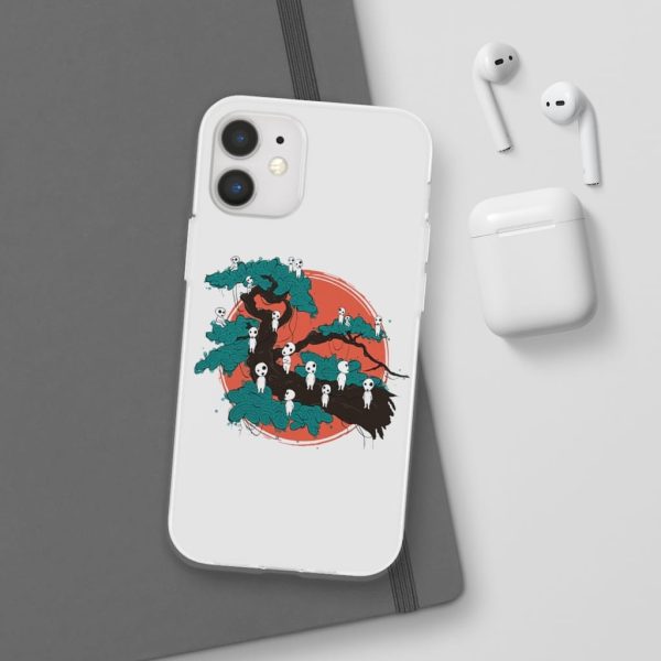 Anime Film Princess Mononoke - Tree Spirits by the Red Moon iPhone Cases-Accessories, Anime Film Princess Mononoke, Phone Case, princess mononoke