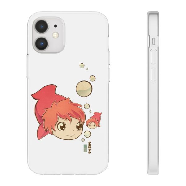 Studio Ghibli Icons Ponyo - Ponyo Chibi iPhone Cases-Accessories, Phone Case, ponyo, Studio Ghibli Icons Ponyo