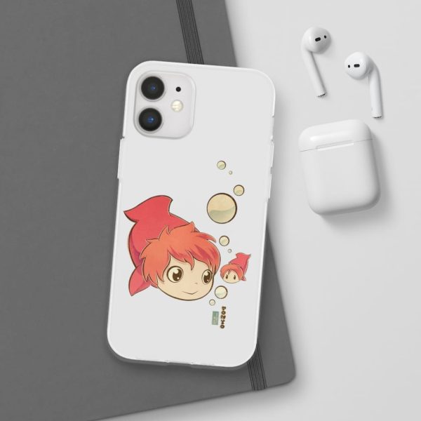 Studio Ghibli Icons Ponyo - Ponyo Chibi iPhone Cases-Accessories, Phone Case, ponyo, Studio Ghibli Icons Ponyo