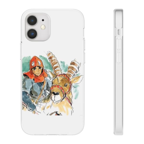 Princess Mononoke Characters - Princess Mononoke – Ashitaka Water Color iPhone Cases-Accessories, Phone Case, princess mononoke, Princess Mononoke Characters