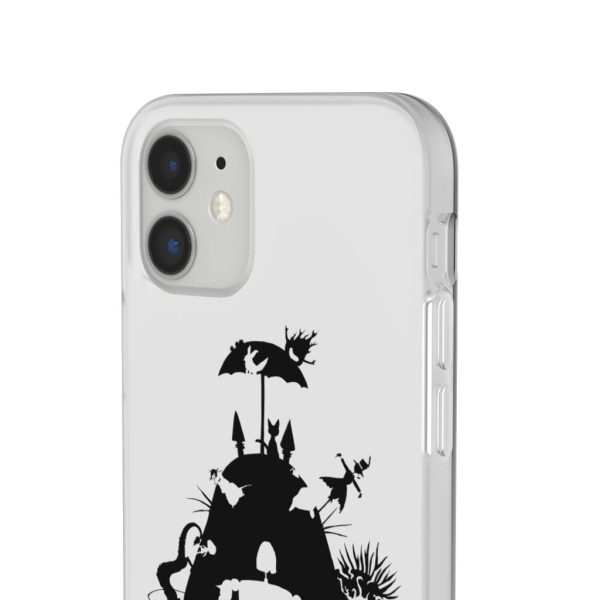 Totoro Soot Gremlins - Studio Ghibli Black & White Art Compilation iPhone Cases-Accessories, Laputa: Castle in the Sky, My Neighbor Totoro, Phone Case, Totoro Soot Gremlins