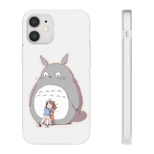 Totoro Concrete Facebook - Totoro and the little girl iPhone Cases-Accessories, My Neighbor Totoro, Phone Case, Totoro Concrete Facebook