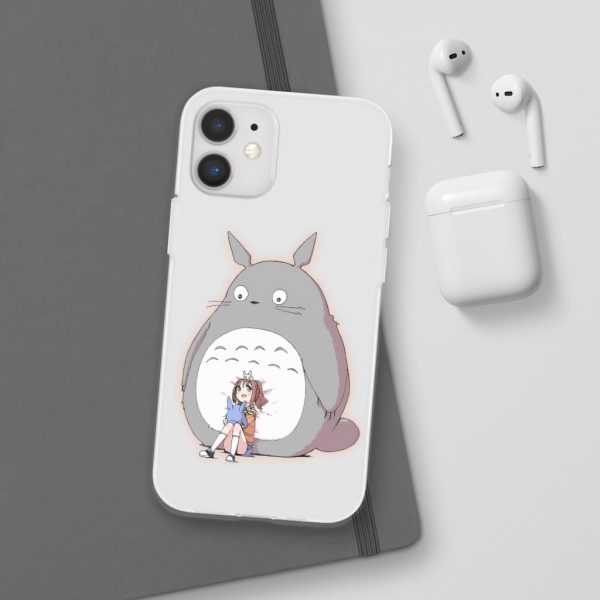 Totoro Concrete Facebook - Totoro and the little girl iPhone Cases-Accessories, My Neighbor Totoro, Phone Case, Totoro Concrete Facebook