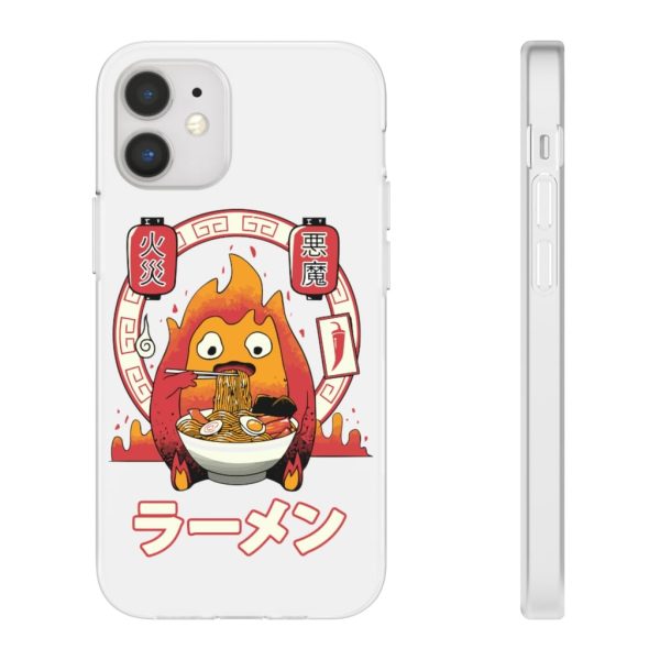 Howl's Moving Castle Explained - Howl’s Moving Castle – Calcifer Loves Ramen iPhone Cases-Accessories, Howl's Moving Castle, Howl's Moving Castle Explained, Phone Case