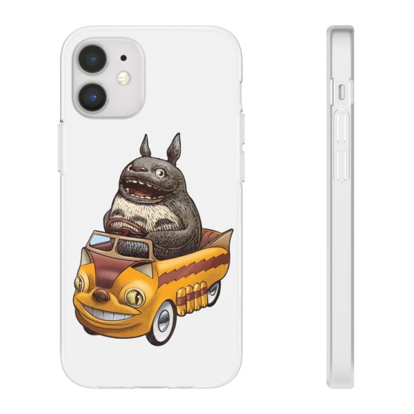 My Neighbor Totoro Cat Bus - Totoro driving Catbus iPhone Cases-Accessories, My Neighbor Totoro, My Neighbor Totoro Cat Bus, Phone Case