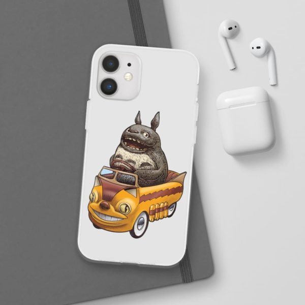 My Neighbor Totoro Cat Bus - Totoro driving Catbus iPhone Cases-Accessories, My Neighbor Totoro, My Neighbor Totoro Cat Bus, Phone Case