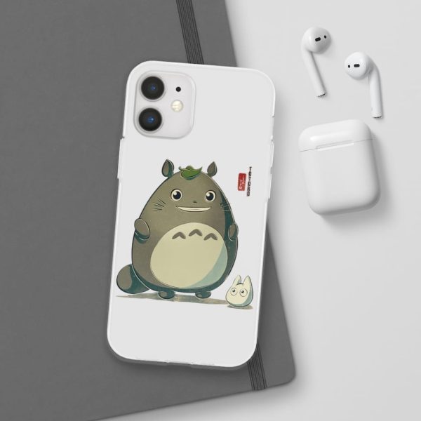 Totoro Wallpaper - Totoro Cute Chibi iPhone Cases-Accessories, My Neighbor Totoro, Phone Case, Totoro Wallpaper