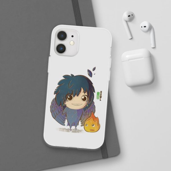 Howl's Moving Castle Calcifer - Howl’s Moving Castle – Howl Chibi iPhone Cases-Accessories, Howl's Moving Castle, Howl's Moving Castle Calcifer, Phone Case