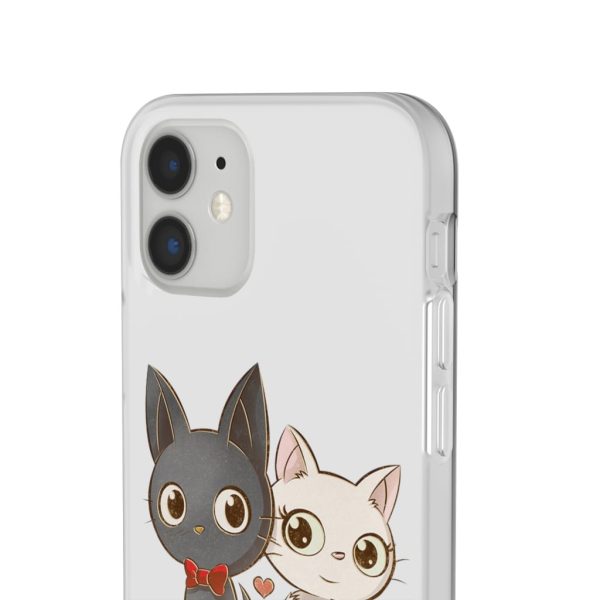 Kiki's Delivery Service Wallpaper - Kiki’s Delivery Service – Jiji and Lily Chibi iPhone Cases-Accessories, Kiki's Delivery Service, Kiki's Delivery Service Wallpaper, Phone Case