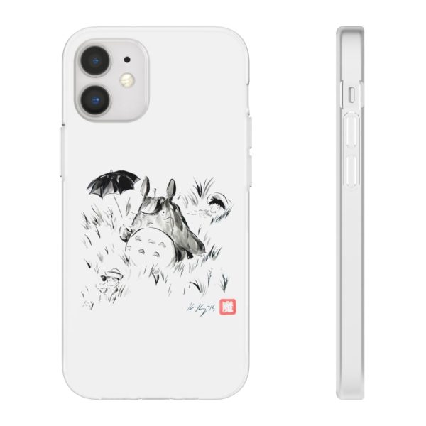 Dai-totoro - Totoro And The Girls Ink Painting iPhone Cases-Accessories, Dai-totoro, My Neighbor Totoro, Phone Case