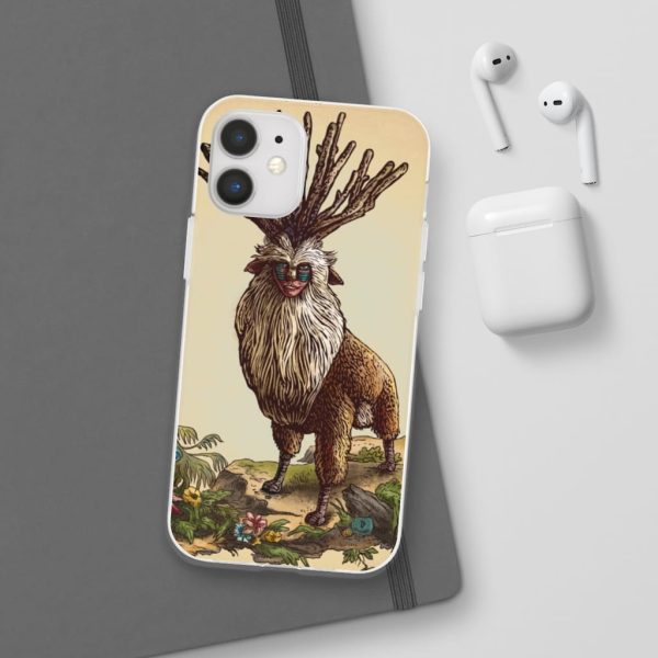 Princess Mononoke With Wolf - Princess Mononoke – Shishigami Day Time Detailed iPhone Cases-Accessories, Phone Case, princess mononoke, Princess Mononoke With Wolf