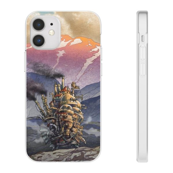 Howl's Moving Castle Actors - Howl’s Moving Castle Landscape iPhone Cases-Accessories, Howl's Moving Castle, Howl's Moving Castle Actors, Phone Case