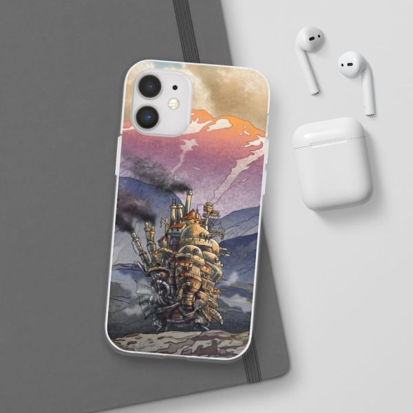 Howl's Moving Castle Actors - Howl’s Moving Castle Landscape iPhone Cases-Accessories, Howl's Moving Castle, Howl's Moving Castle Actors, Phone Case