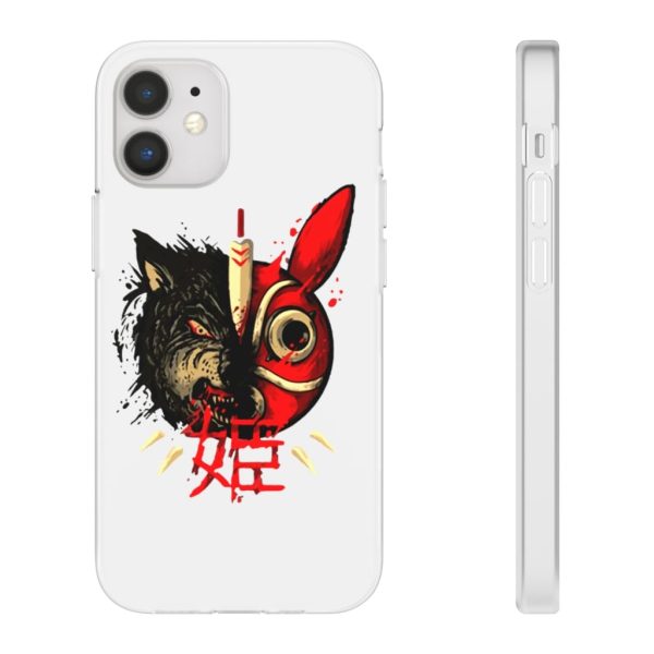 San Princess Mononoke - Princess Mononoke Mask & Wolf iPhone Cases-Accessories, Phone Case, princess mononoke, San Princess Mononoke