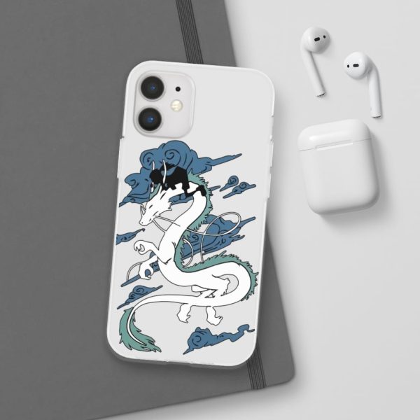 Spirited Away Tattoo - Spirited Away – Sen Riding Haku Dragon iPhone Cases-Accessories, Phone Case, Spirited Away, Spirited Away Tattoo