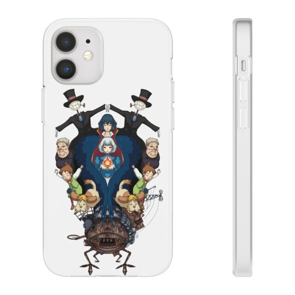 Studio Ghibli Howl's Moving Castle - Howl’s Moving Castle Characters Mirror iPhone Cases-Accessories, Howl's Moving Castle, Phone Case, Studio Ghibli Howl's Moving Castle