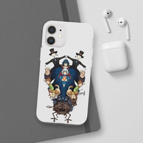 Studio Ghibli Howl's Moving Castle - Howl’s Moving Castle Characters Mirror iPhone Cases-Accessories, Howl's Moving Castle, Phone Case, Studio Ghibli Howl's Moving Castle