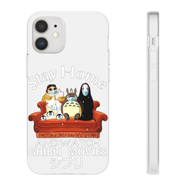 Stay Home and Watch Ghibli Movie iPhone Cases-Accessories, Phone Case