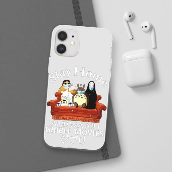 Stay Home and Watch Ghibli Movie iPhone Cases-Accessories, Phone Case