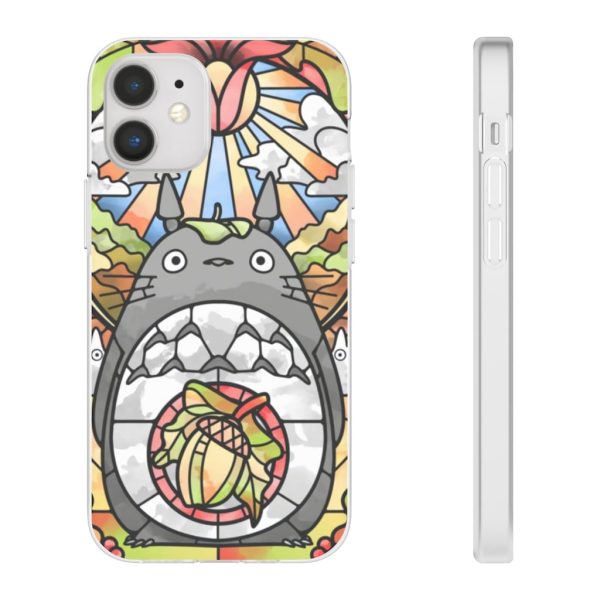 Totoro Film - Totoro Stained Glass Art iPhone Cases-Accessories, My Neighbor Totoro, Phone Case, Totoro Film