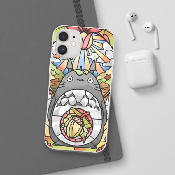 Totoro Film - Totoro Stained Glass Art iPhone Cases-Accessories, My Neighbor Totoro, Phone Case, Totoro Film