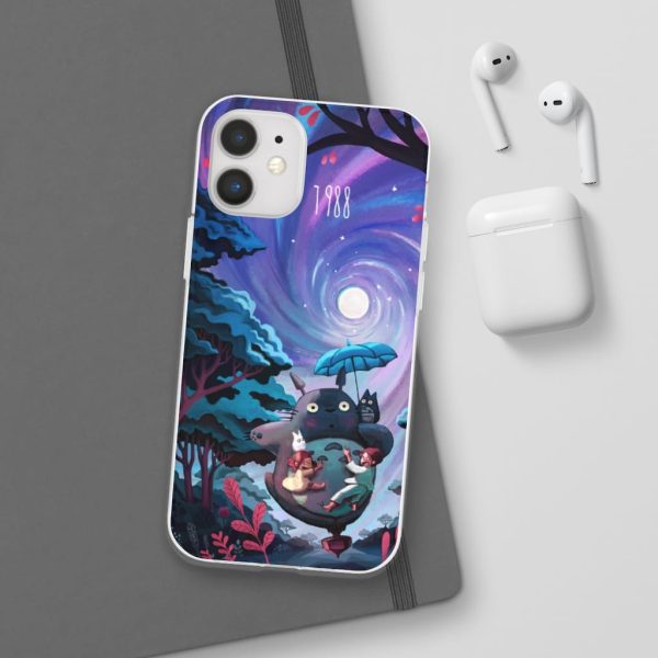 My Neighbour Totoro Cast - My Neighbor Totoro 1988 Illustration iPhone Cases-Accessories, My Neighbor Totoro, My Neighbour Totoro Cast, Phone Case