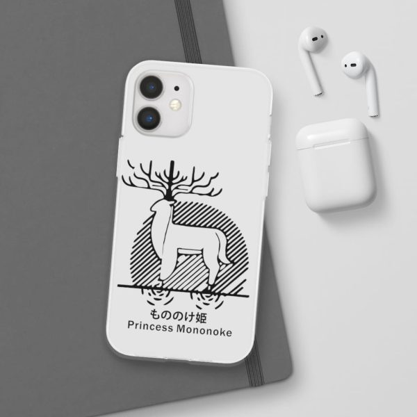 Princess Mononoke Mononoke Hime - Princess Mononoke – Shishigami Line Art iPhone Cases-Accessories, Phone Case, princess mononoke, Princess Mononoke Mononoke Hime