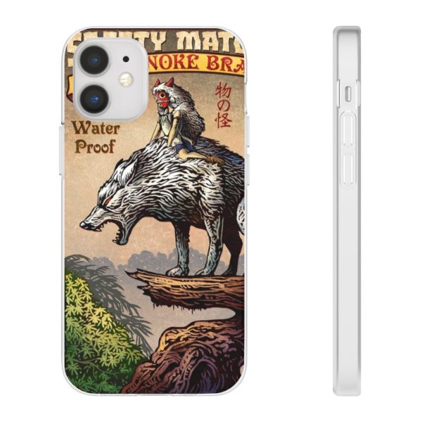 Princess Mononoke Character - Princess Mononoke and The Wolf on Top iPhone Cases-Accessories, Phone Case, princess mononoke, Princess Mononoke Character