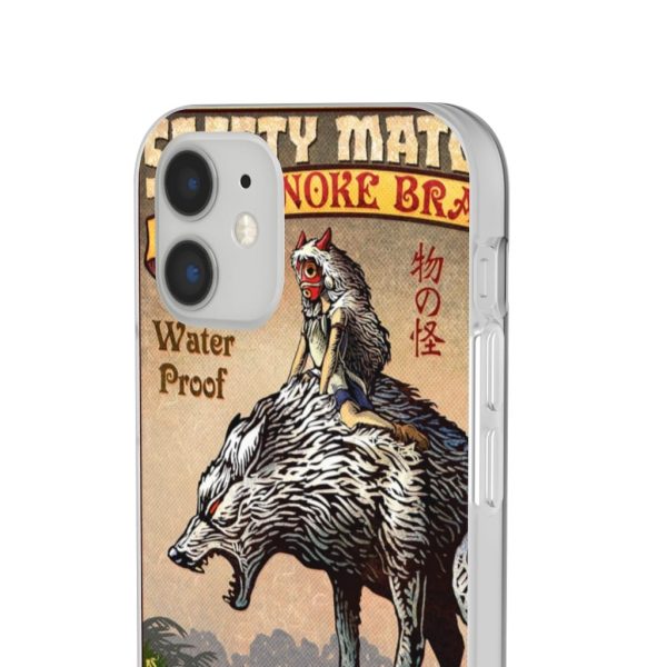 Princess Mononoke Character - Princess Mononoke and The Wolf on Top iPhone Cases-Accessories, Phone Case, princess mononoke, Princess Mononoke Character