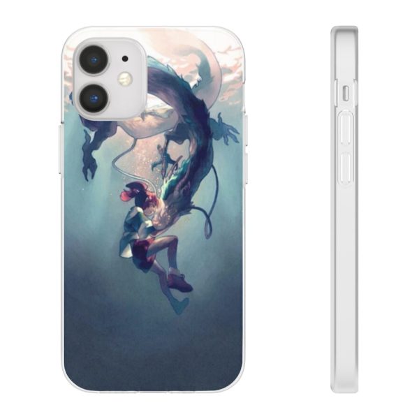 Spirited Away Trailer - Spirited Away – Chihiro and Haku under the Water iPhone Cases-Accessories, Phone Case, Spirited Away, Spirited Away Trailer