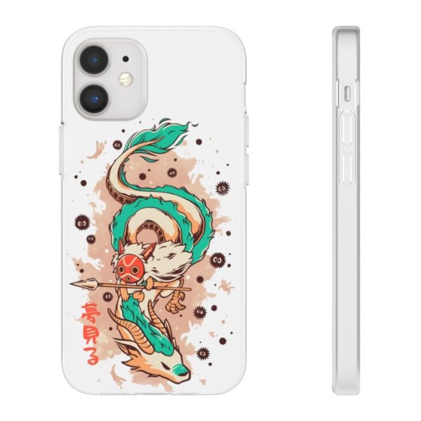 Princess Mononoke Ainu Influence - Princess Mononoke on the Dragon iPhone Cases-Accessories, Phone Case, princess mononoke, Princess Mononoke Ainu Influence