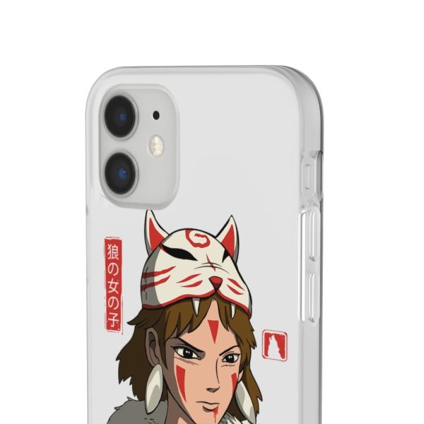 Princess Mononoke Forest Spirit Black - Mononoke The Wolf Girl iPhone Cases-Accessories, Phone Case, princess mononoke, Princess Mononoke Forest Spirit Black