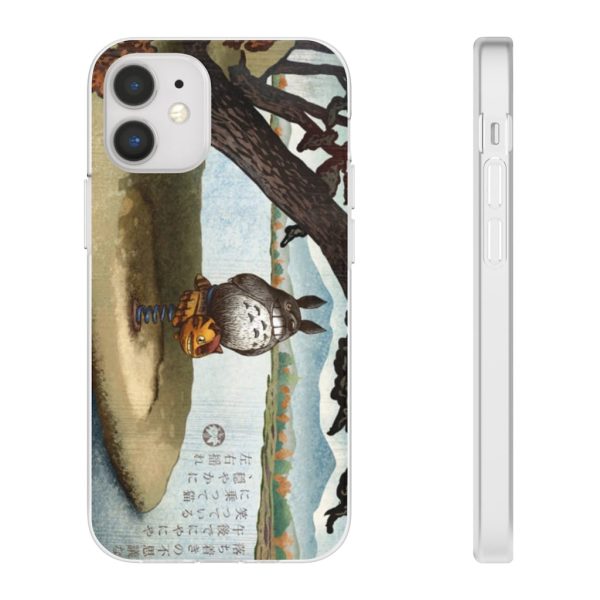 Totoro Bag - Totoro on the Catbus Spring Ride iPhone Cases-Accessories, My Neighbor Totoro, Phone Case, Totoro Bag