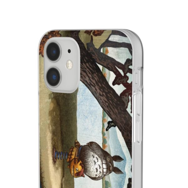 Totoro Bag - Totoro on the Catbus Spring Ride iPhone Cases-Accessories, My Neighbor Totoro, Phone Case, Totoro Bag