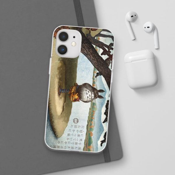 Totoro Bag - Totoro on the Catbus Spring Ride iPhone Cases-Accessories, My Neighbor Totoro, Phone Case, Totoro Bag