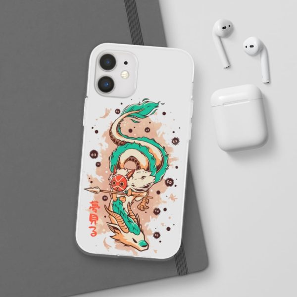 Princess Mononoke Ainu Influence - Princess Mononoke on the Dragon iPhone Cases-Accessories, Phone Case, princess mononoke, Princess Mononoke Ainu Influence