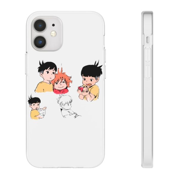 Ponyo Plush - Ponyo and Sosuke Sketch iPhone Cases-Accessories, Phone Case, ponyo, Ponyo Plush