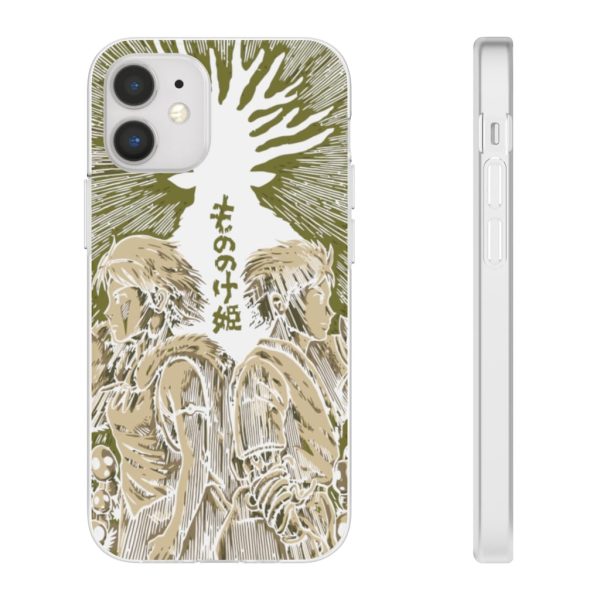 San Princess Mononoke - Princess Mononoke – San and Ashitaka iPhone Cases-Accessories, Phone Case, princess mononoke, San Princess Mononoke