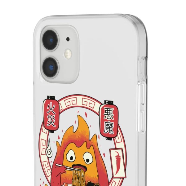 Howl's Moving Castle Explained - Howl’s Moving Castle – Calcifer Loves Ramen iPhone Cases-Accessories, Howl's Moving Castle, Howl's Moving Castle Explained, Phone Case