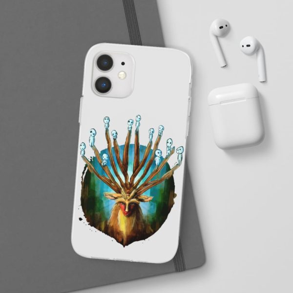 Studio Ghibli Films Princess Mononoke - Princess Mononoke – Shishigami and The Tree Spirit iPhone Cases-Accessories, Phone Case, princess mononoke, Studio Ghibli Films Princess Mononoke