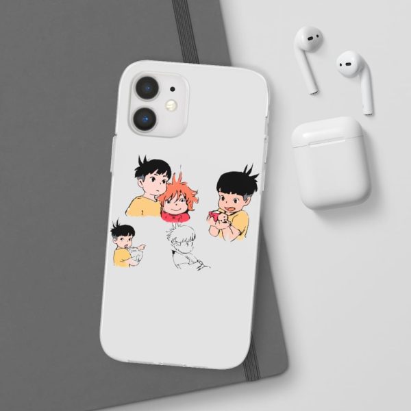 Ponyo Plush - Ponyo and Sosuke Sketch iPhone Cases-Accessories, Phone Case, ponyo, Ponyo Plush