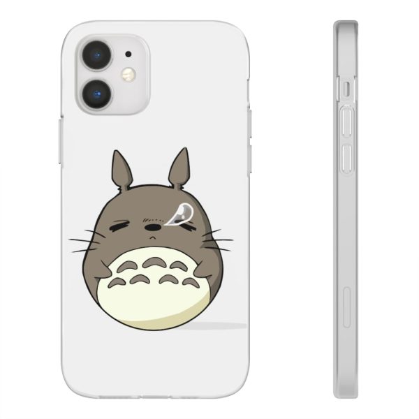 Totoro Umbrella - Sleepy Totoro iPhone Cases-Accessories, My Neighbor Totoro, Phone Case, Totoro Umbrella