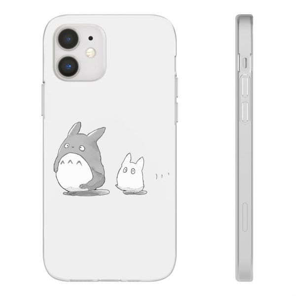 Totoro Plushie - Walking Mini Totoro iPhone Cases-Accessories, My Neighbor Totoro, Phone Case, Totoro Plushie