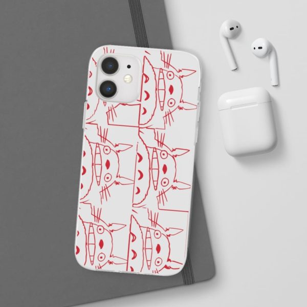 Totoro Plushie - My Neighbor Totoro Neon Collage Art iPhone Cases-Accessories, My Neighbor Totoro, Phone Case, Totoro Plushie