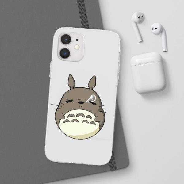 Totoro Umbrella - Sleepy Totoro iPhone Cases-Accessories, My Neighbor Totoro, Phone Case, Totoro Umbrella