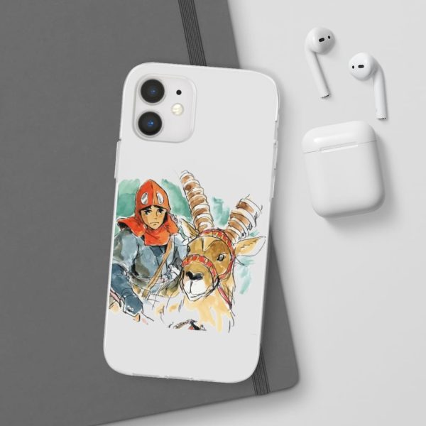 Princess Mononoke Characters - Princess Mononoke – Ashitaka Water Color iPhone Cases-Accessories, Phone Case, princess mononoke, Princess Mononoke Characters