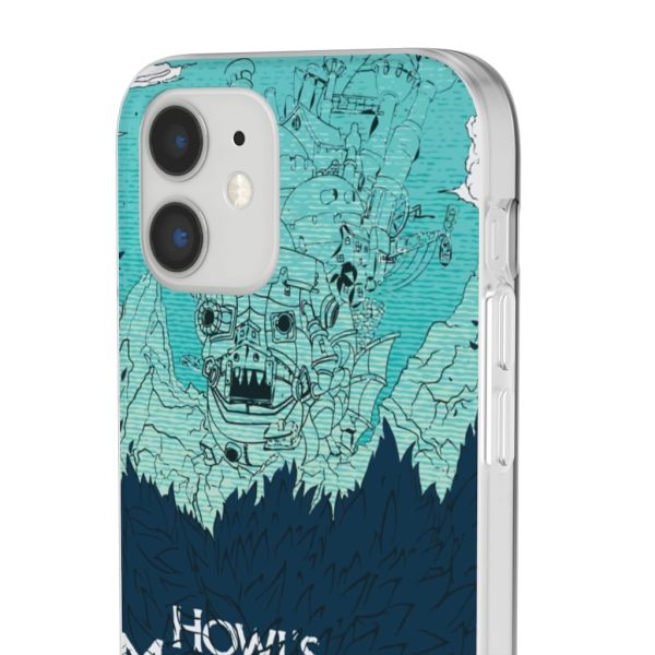 Witch Howl's Moving Castle - Howl’s Moving Castle Blue Tone Art iPhone Cases-Accessories, Howl's Moving Castle, Phone Case, Witch Howl's Moving Castle