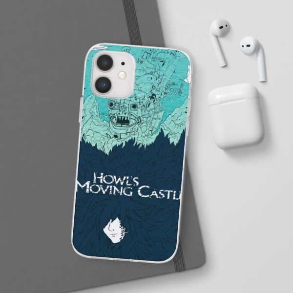 Witch Howl's Moving Castle - Howl’s Moving Castle Blue Tone Art iPhone Cases-Accessories, Howl's Moving Castle, Phone Case, Witch Howl's Moving Castle